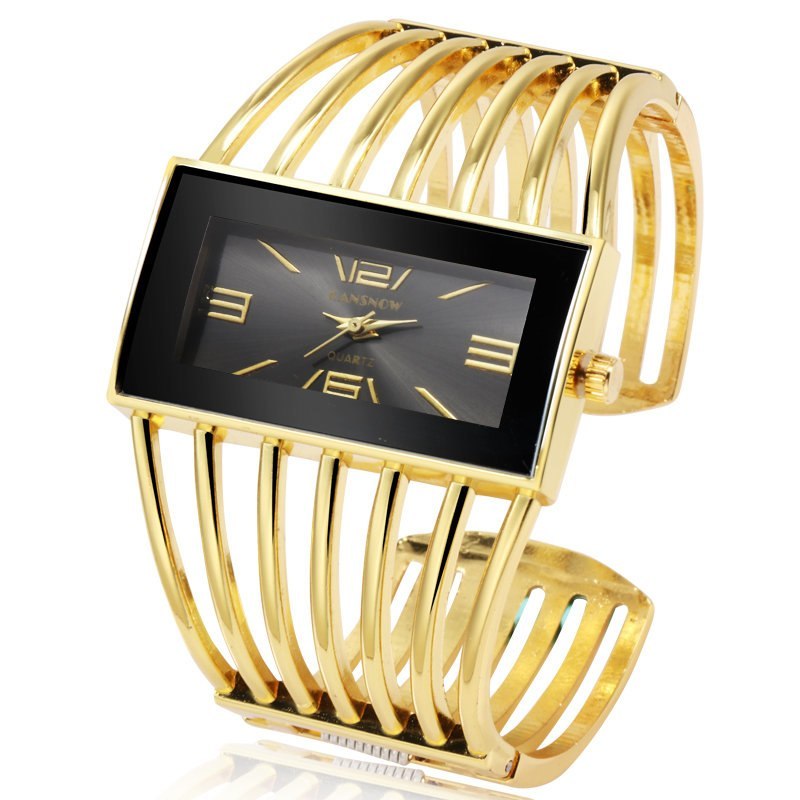 CANSNOW Damklocka Lyxig Mode Roséguld Armbandsur Dam Klänning Klocka Kvinna Dam Saati Flickor Armbandsur Relojes