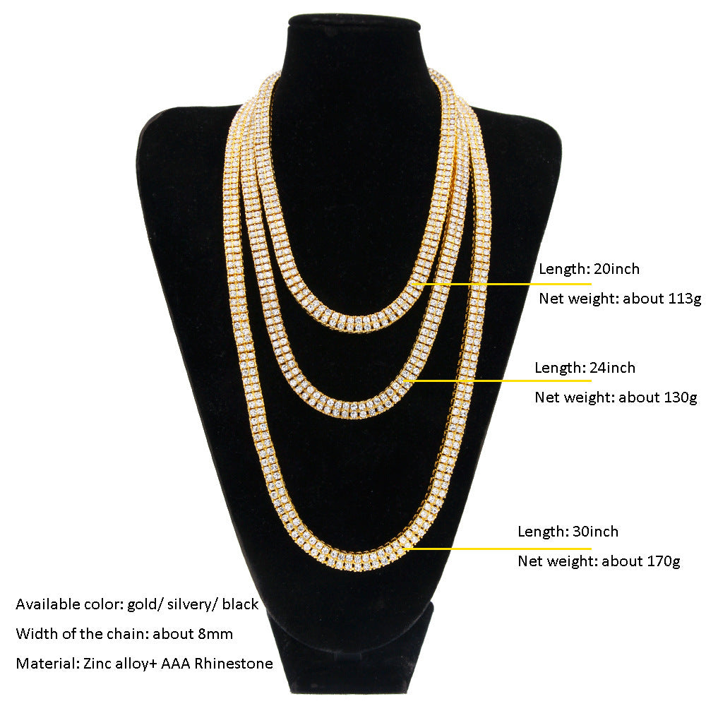 Legering Diamond 2 Rad Hip Hop halsband