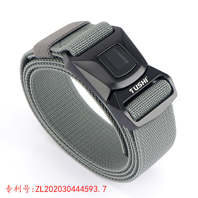 Quick Release Tactical Nylon Stretch Belt - Military Precision