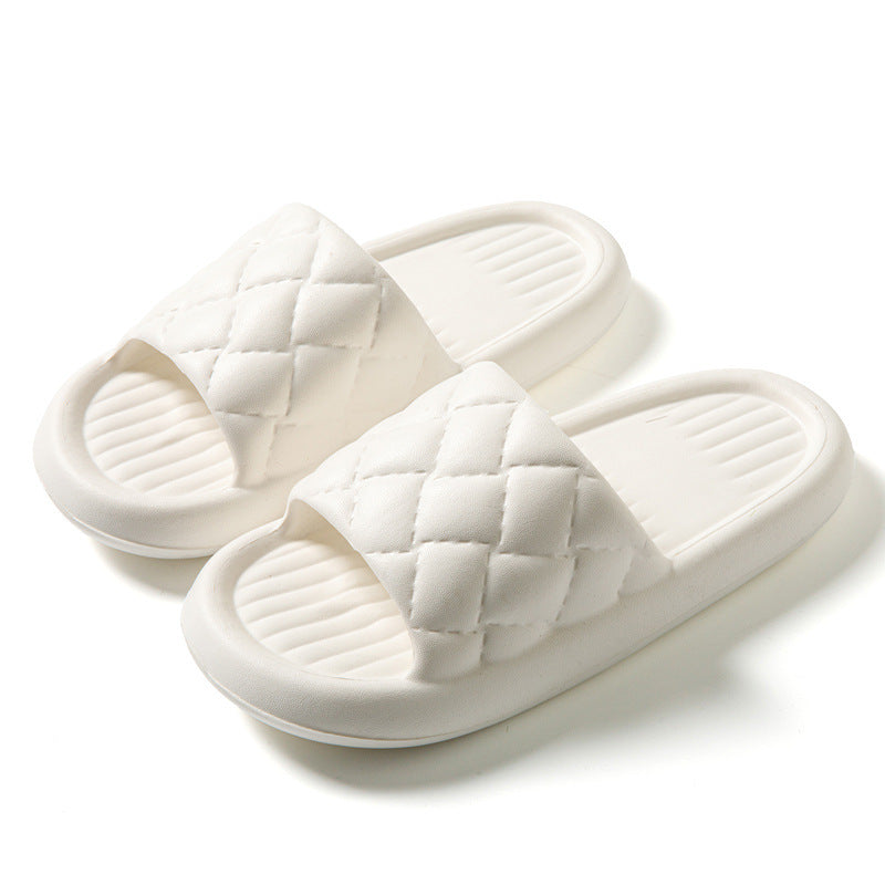 Unisex Rhombus EVA Summer Slippers - Non-Slip Lightweight