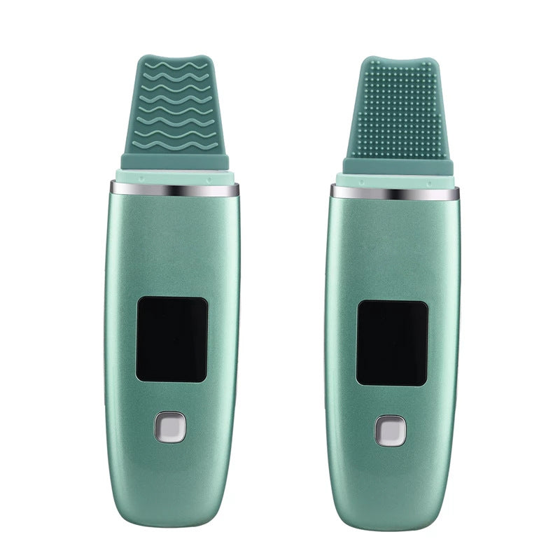 Ultrasonic Vibration Pormask Remover Djuprengöring Ansiktsskrubber Porrengöring Lyftmaskin Ansiktsbehandling Led Peeling Shovel