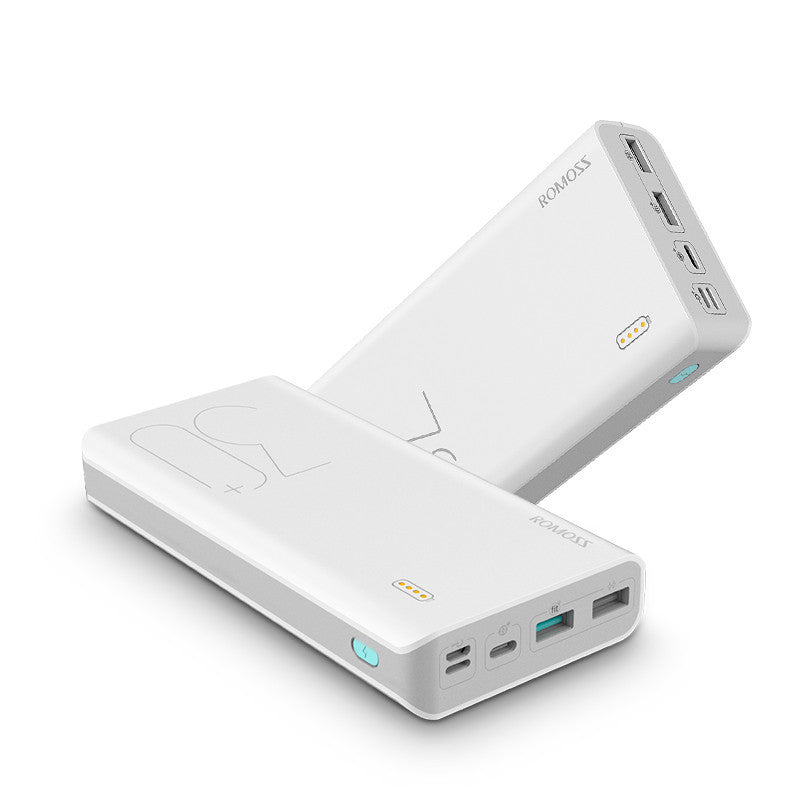 30000mAh ROMOSS Sense 8+ Power Bank Portabelt Externt Batteri Med QC Tvåvägs Snabbladdning Bärbar Laddare För Telefoner Tablet
