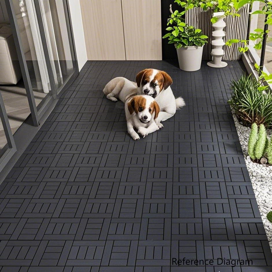Waterproof, Wear-resistant, DIY Assembly, Garden, Courtyard, Balcony,plastic Flooring