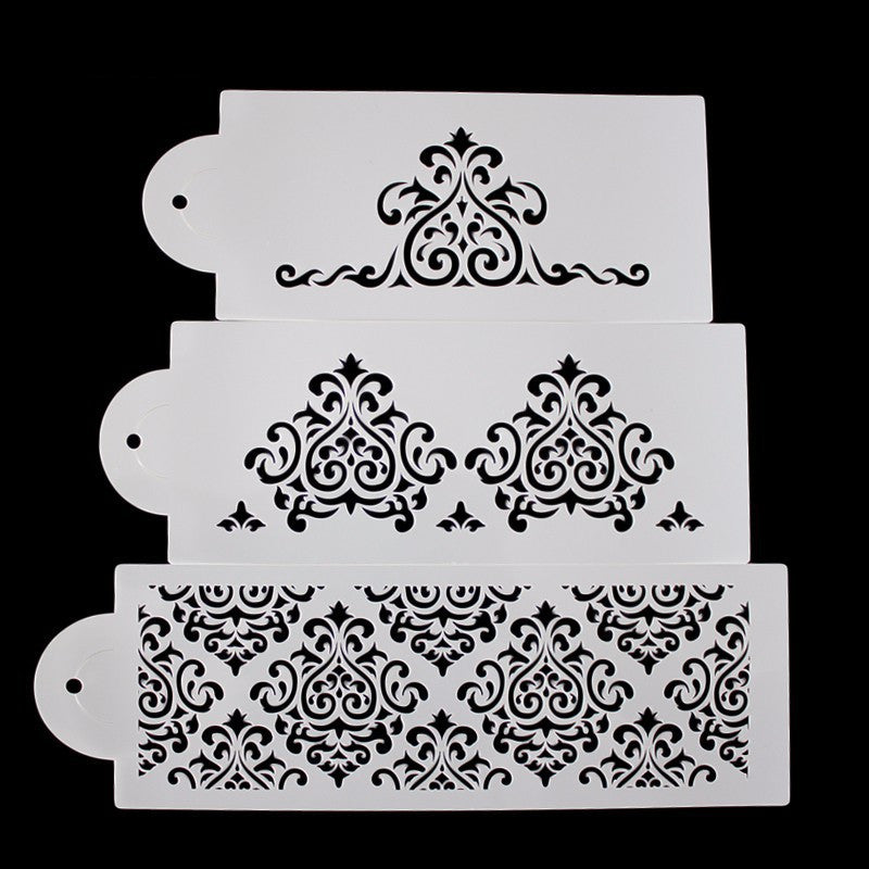 Gabarit creux pour fondant DIY 3 pièces