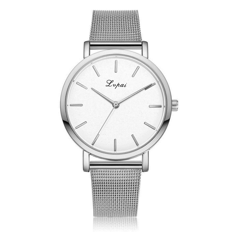 Vansvar Fashion Brand Silver And Gold Mesh Band Creative Marble Wristwatch Casual Women Quartz Watches Gift Relogio Feminino - Elegant Stylish Functional Unique Sophisticated Must-Have