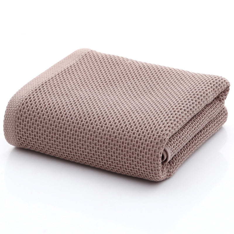 Serviette pour le visage en nid d'abeille 100 % coton