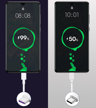 Supersnabb laddning Usb enda huvud mobiltelefon datakabeln