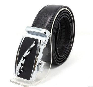 Men's Leather Two-Layer Business Korean Classic Suit Belt - Professional Durability