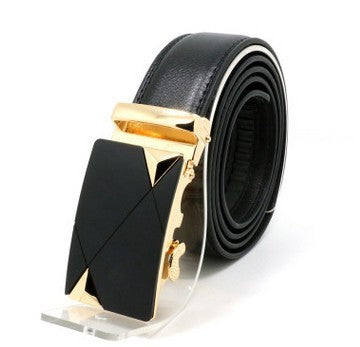 Men's Leather Two-Layer Business Korean Classic Suit Belt - Professional Durability