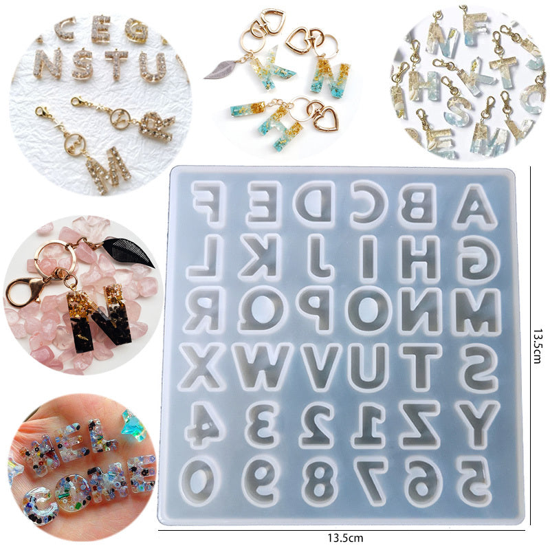 DIY Small Alphabet Mould Set for Epoxy Crafts