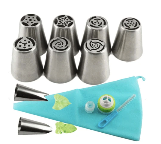 Douille de décoration de gâteau en acier inoxydable 3 en 1, édition limitée, style noël, édition limitée
