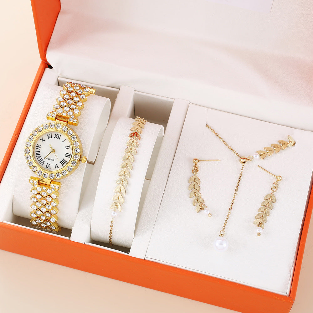 Diamond Women Watches Luxury Fashion Rhinestone Quartz Bracelet Wrist Watch For Women - Glamorous Sophisticated Elegant Sparkling