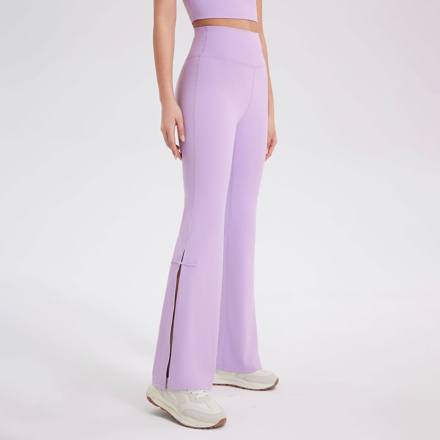 Peach High Waist Hip Lift Bell-bottom Pants Sports - Peachy Athletic