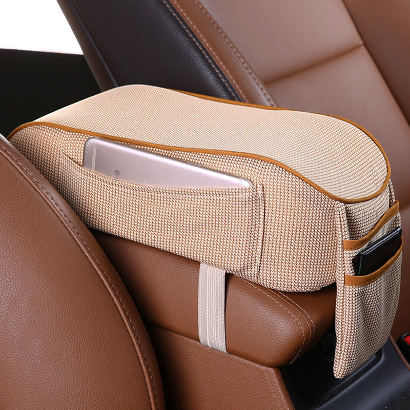 Premium Sports Knitted Car Armrest Box Pad - 16x30cm - Comfort & Protection - In-Car Supplies