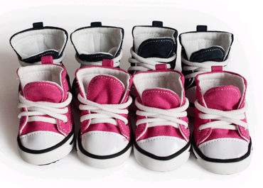 Pet Denim Canvas Shoes - Waterproof Non-Slip Breathable Dog Shoes