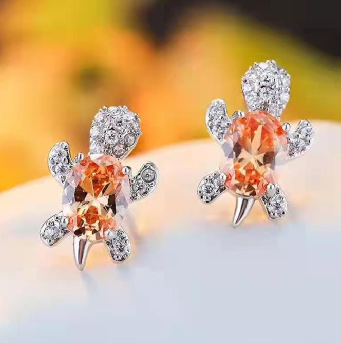 Cute Little Animal Niche Design Earrings Jewelry Stud Earrings