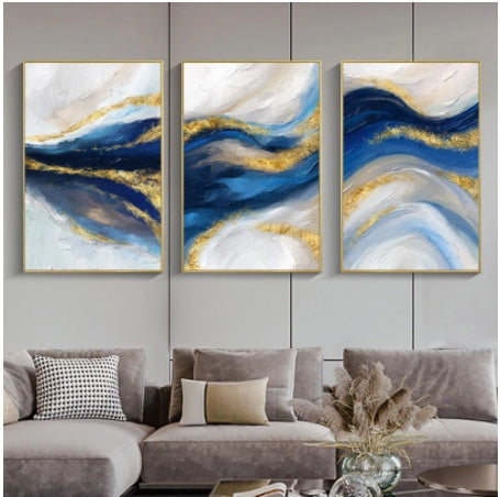 Peinture sur toile abstraite, affiche d'art contemporain, décor de salon de maison moderne
