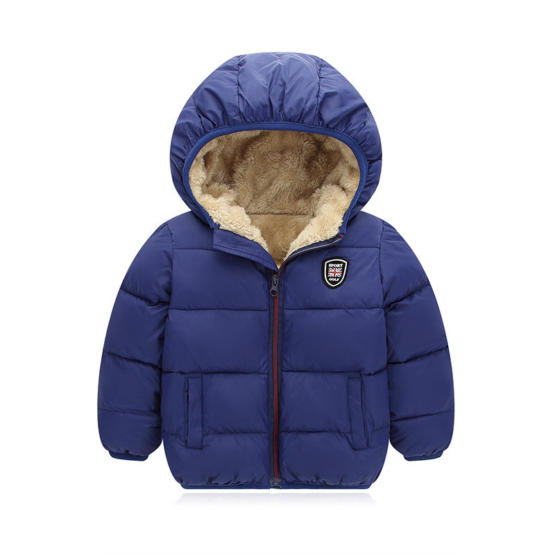 Doudoune à capuche et doudoune enfant
