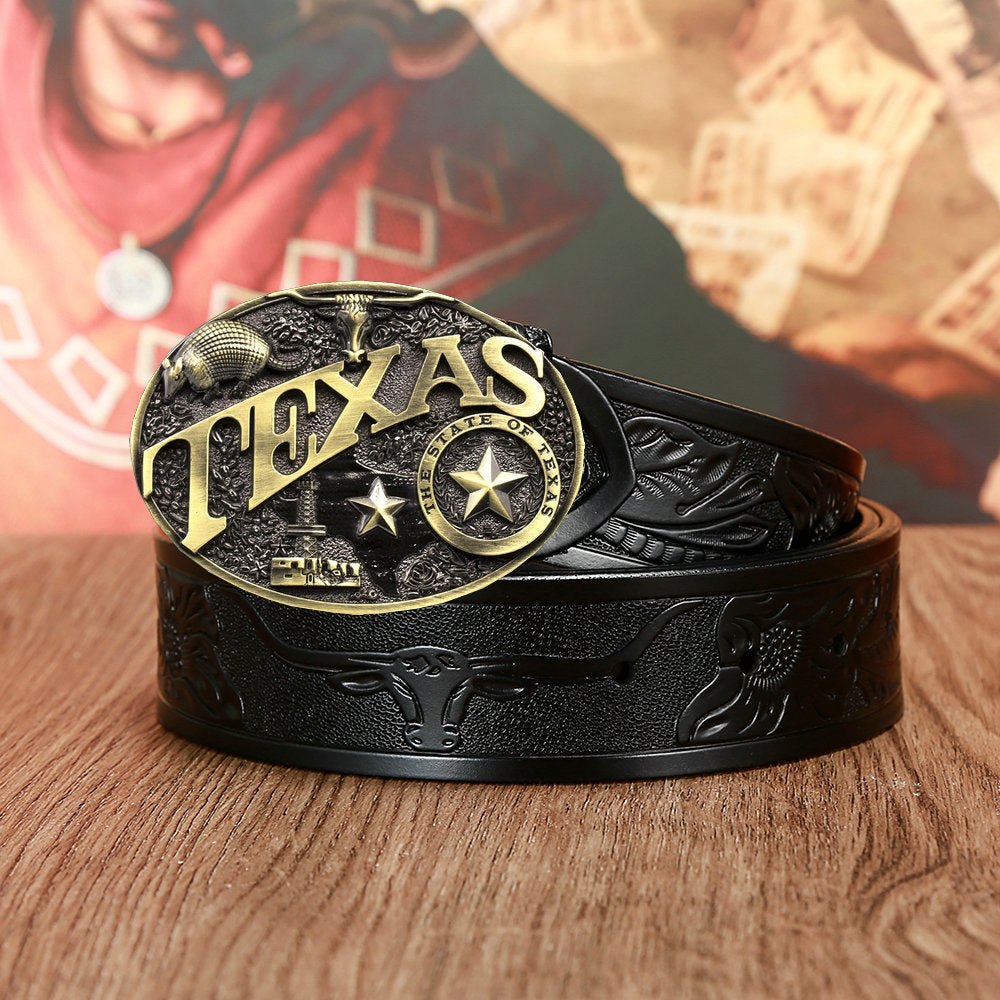 Ceintures de tête de vache Texas pour hommes et femmes