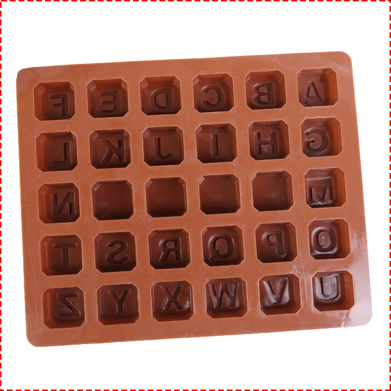 Moule en silicone en forme de 26 lettres majuscules