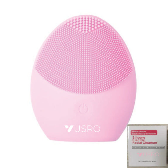 Nettoyant facial électrique à ultrasons en silicone