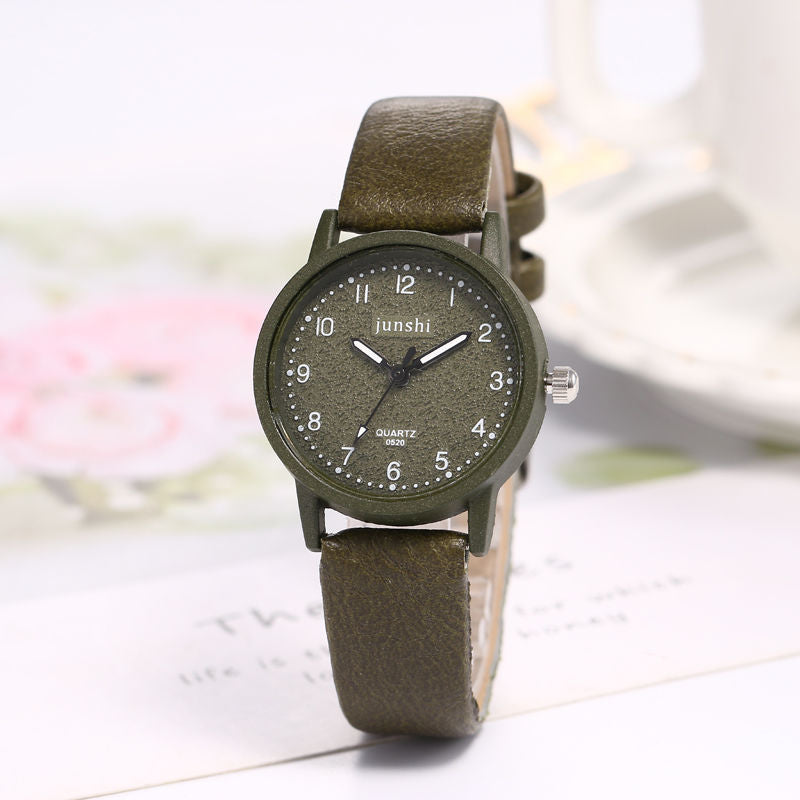 Casual Fashion Couple Quartz Watches - 36mm Dial - 10mm Thick - PU Strap - Pin Buckle - Domestic Movement 68