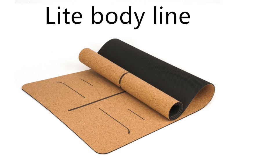 Premium Cork Yoga Mat - Natural Rubber & Imported Cork (183x68cm, Multiple Thickness Options)