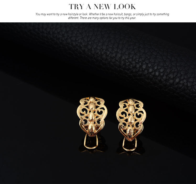 Wild Style Alloy Necklace Earrings - Trendy Accessories