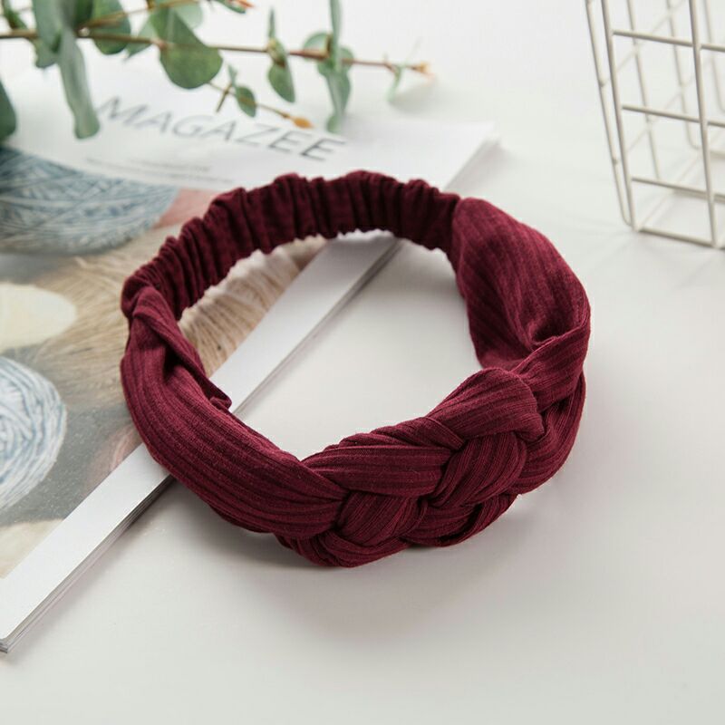Bandeau tricoté bandeau croisé