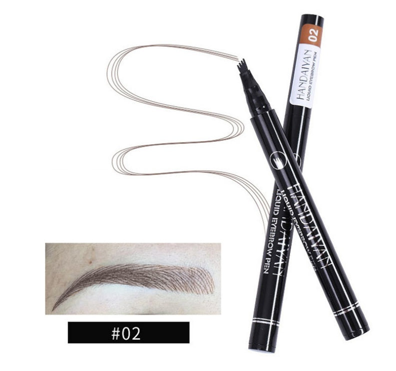 Microblading ögonbryn Pencil Vattentät Gaffel Tip Tattoo Pen Tinted Fin Sketch Ögonbryn Pennor Lång varaktigt ögonbryn
