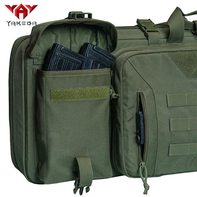 Stor kapacitet Big Belly Fish Havsfiskeväska Luya Double Layer Fishing Rod Bag