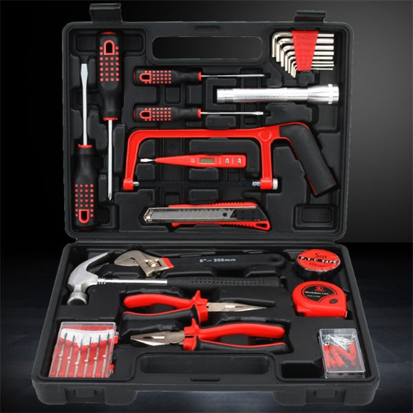 32-Piece Tool Set - Professional Carbon Steel Tool Kit with Carrying Case