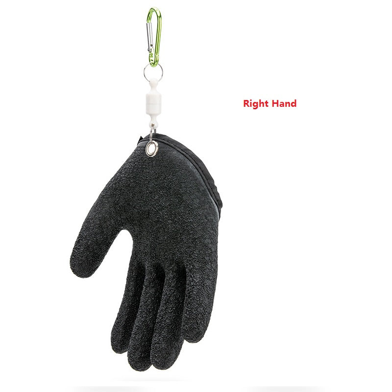 Fiskehandskar Anti-halk Skydda handen från punktering repor Fisherman Professional Catch Fish Latex Jakthandskar Vänster Höger