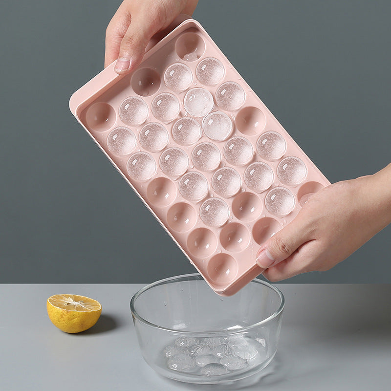 Silikon Ice bricka 3D runda isform Hem Bar Party Använd runda boll Ice Cube Makers Kök DIY AM-formar