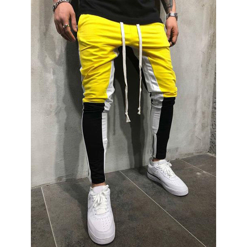 Lösa byxor skinny streetwear party jeans jeans herrbyxor
