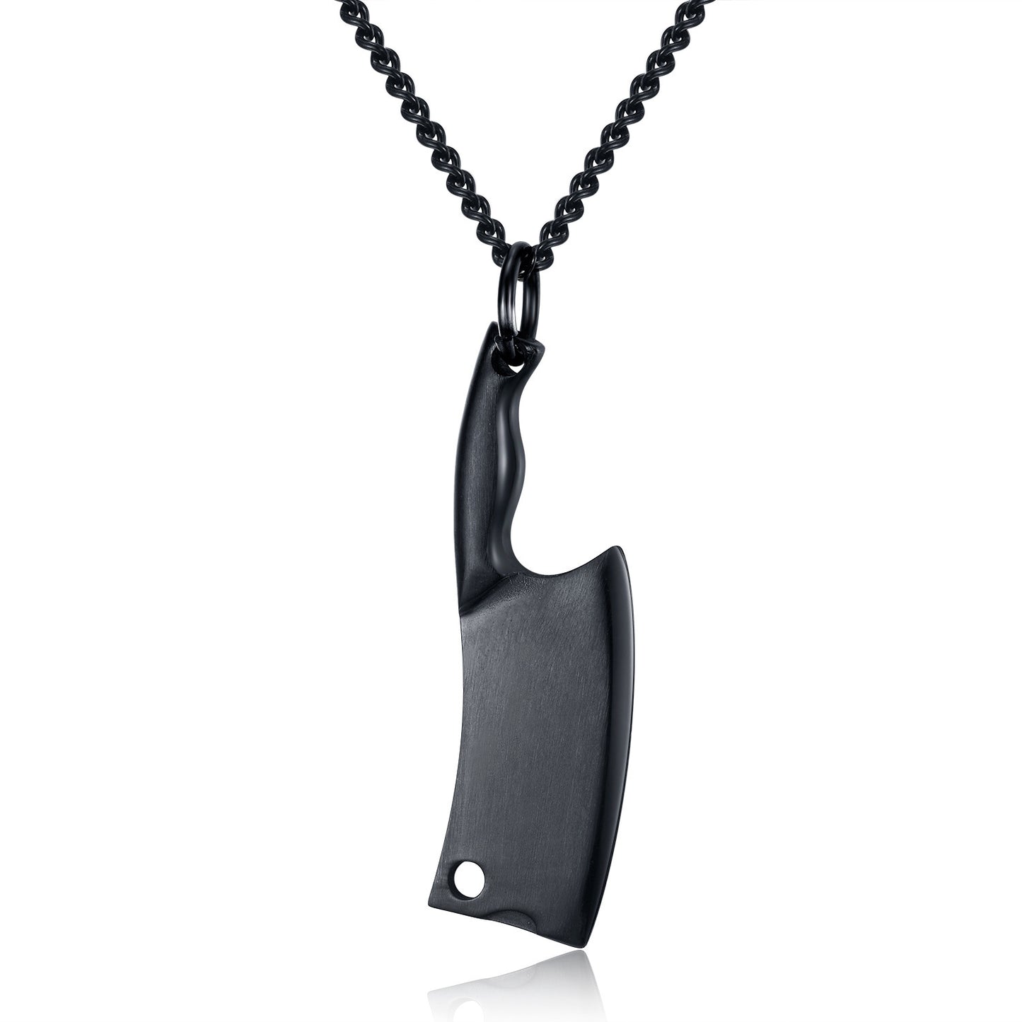 Collier en acier inoxydable pour hommes, pendentif classique éblouissant coloré