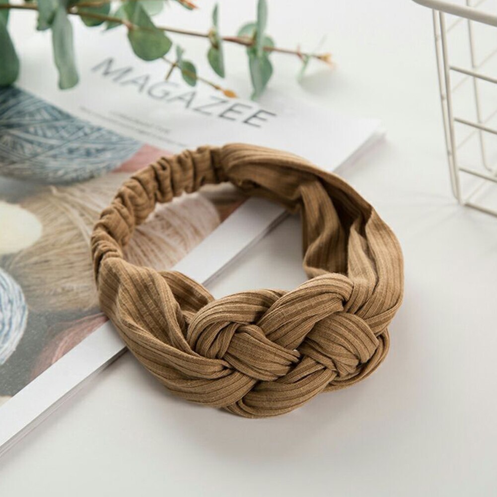 Bandeau tricoté bandeau croisé
