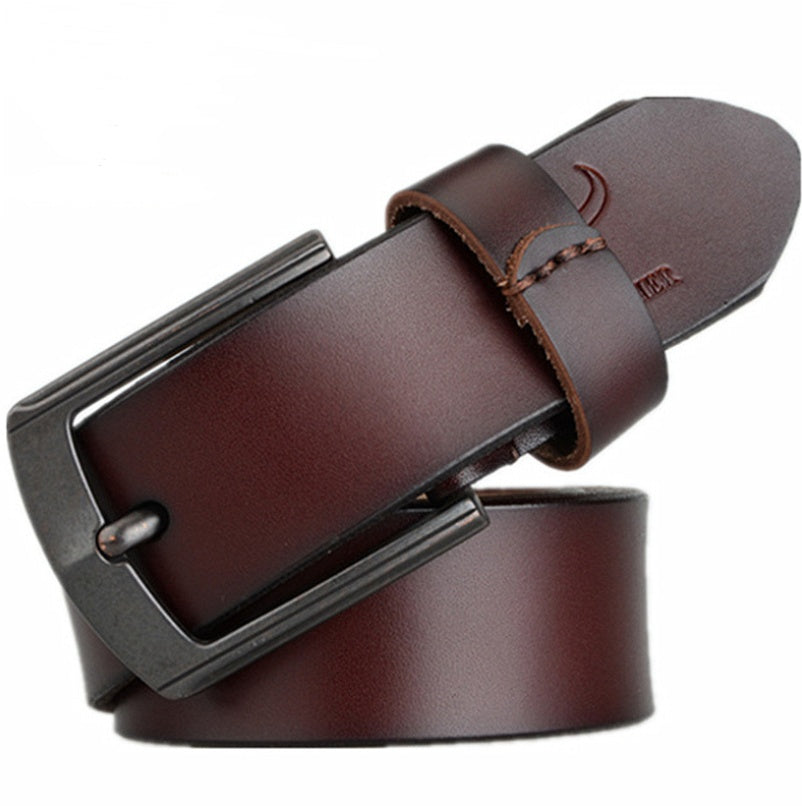 Dynamic Buckle Leather Belt - Kinetic Energy