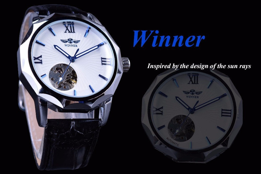 Une usine vendant de l'argent chaud, des montres mécaniques authentiques WINNER, des montres mécaniques pour hommes