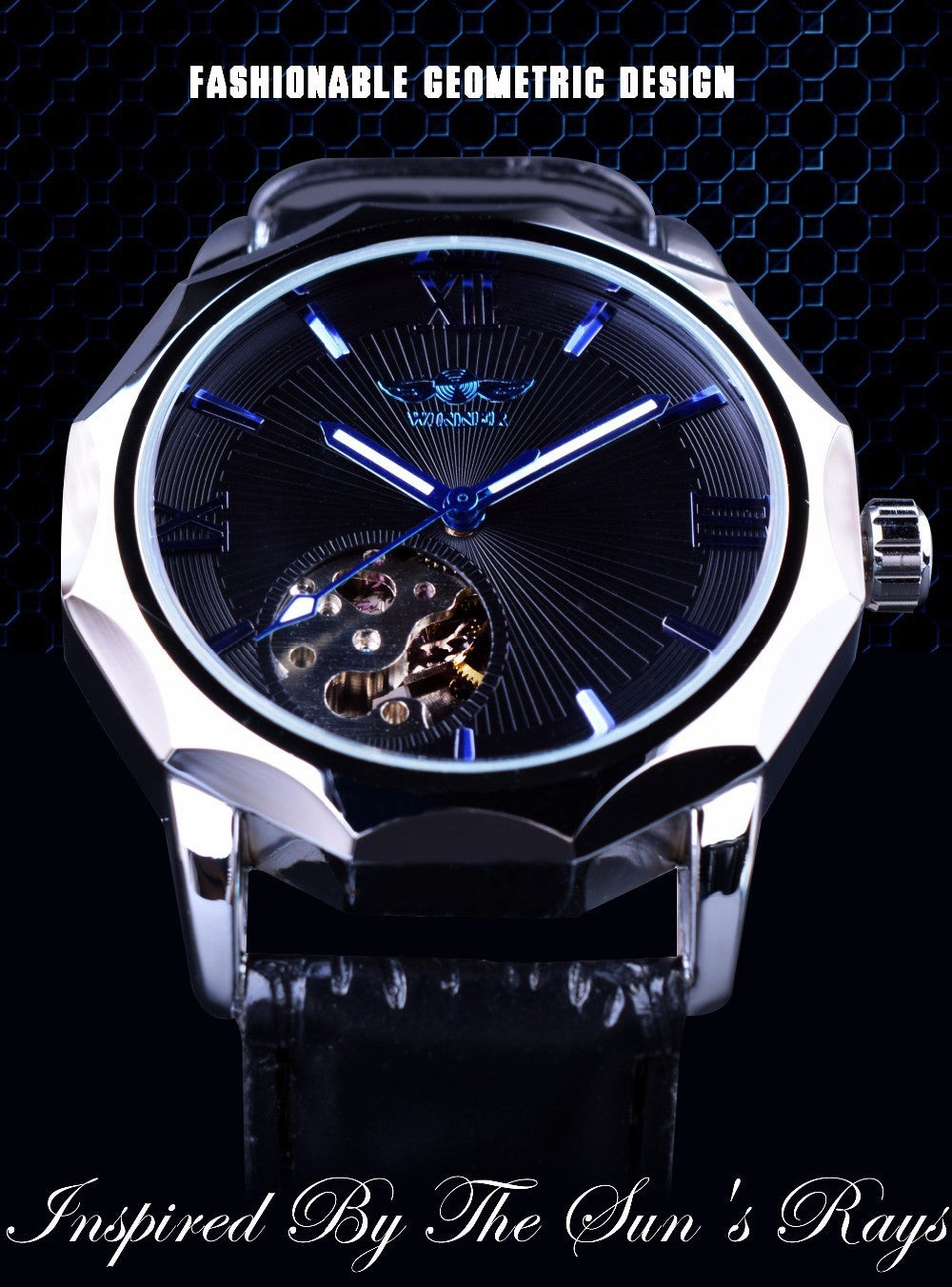 Une usine vendant de l'argent chaud, des montres mécaniques authentiques WINNER, des montres mécaniques pour hommes