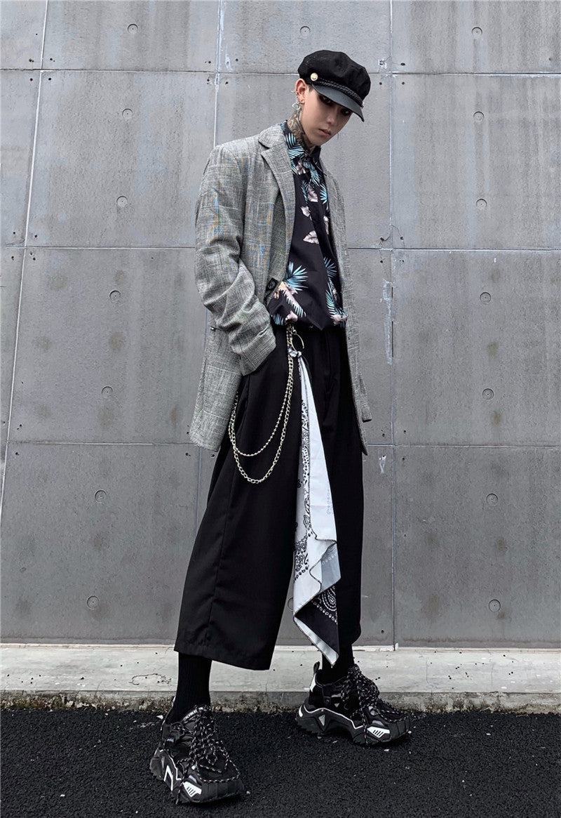 Costume ample à manches longues tendance pour homme