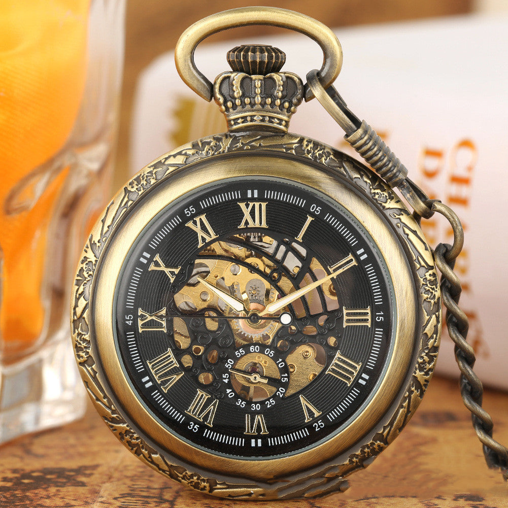 Vintage Classic Gift Pocket Watch Roman Characters Crown Watch Crown - Elegant Sophisticated Durable Practical Timeless Stylish