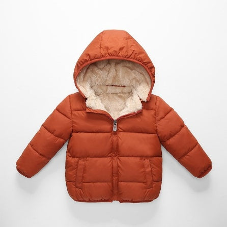 Manteau enfant en cuir d'agneau