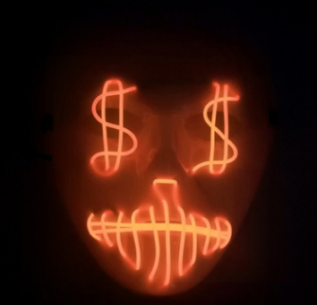 LED-partymask för amerikanska dollar