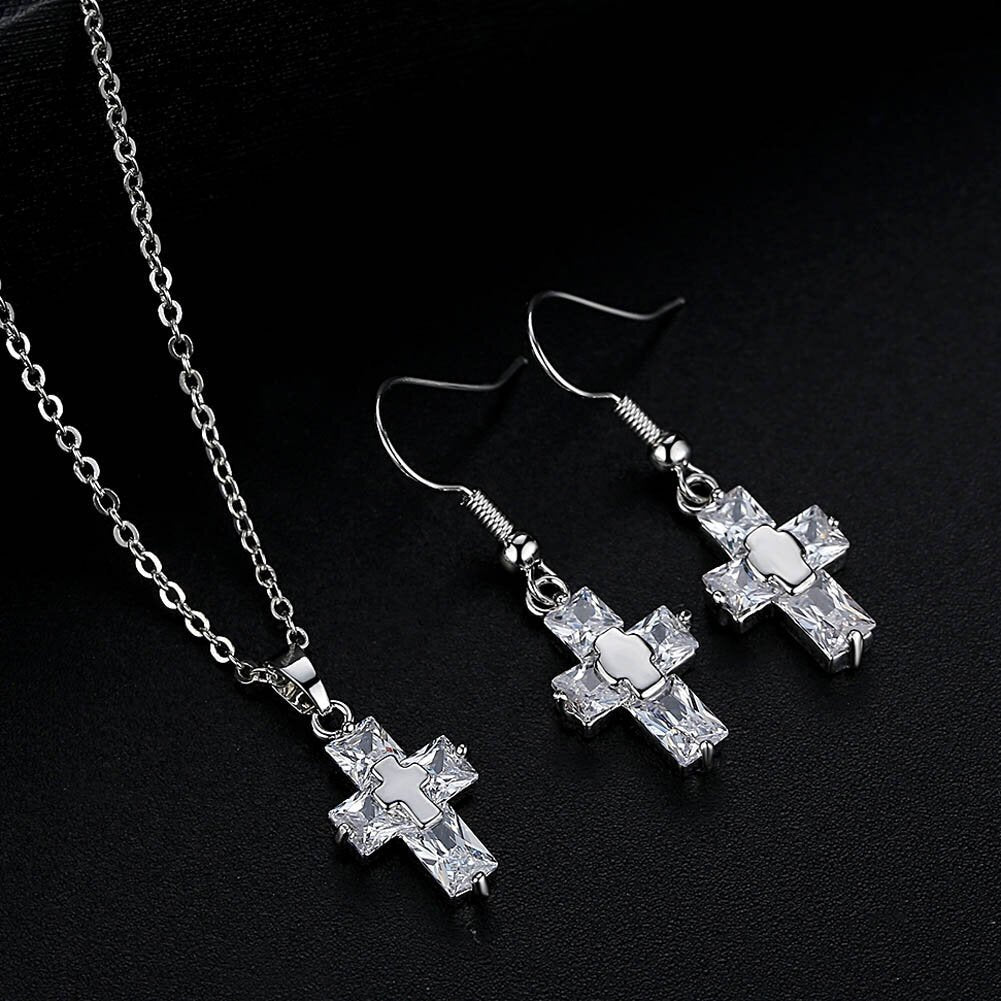 Cross Ornament Set - Gold & Silver