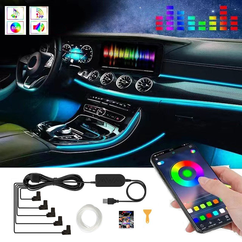 Bil USB Atmosphere Light Modification Center Kontrollinstrumentpanel