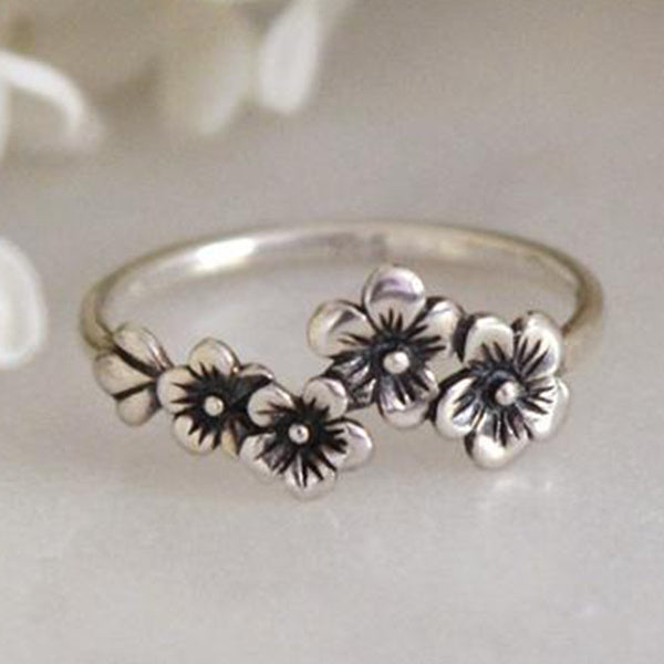 Bague rétro en Zircon rouge pour femmes, mode