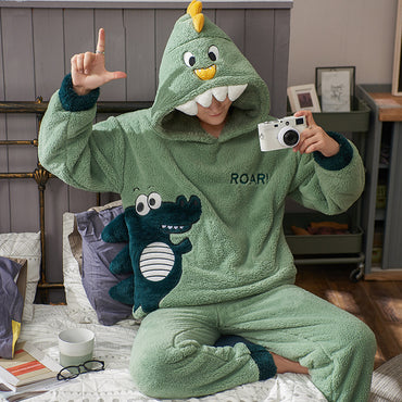 Men's Plush Thickened Housewear Pajamas