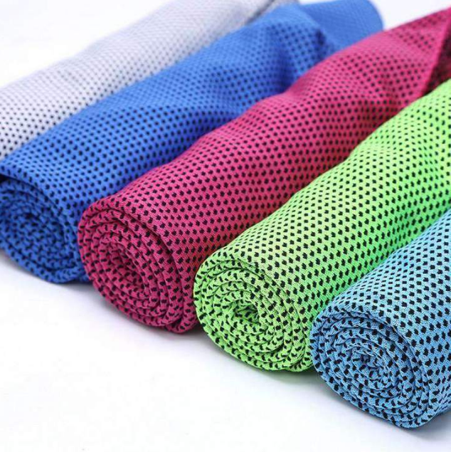 Professional Sports Quick-Drying Cooling Towel - Microfiber Spandex Blend (30x100cm, Chemical-Free Physical Cooling)