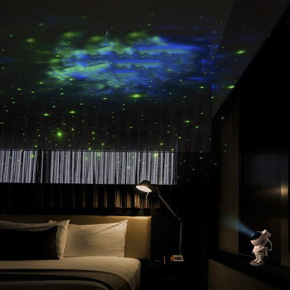 Créatif astronaute galaxie ciel étoilé projecteur veilleuse USB atmosphère Sovrum Brenda lampa bordslampa ourlet Verktyg lampa présentateur